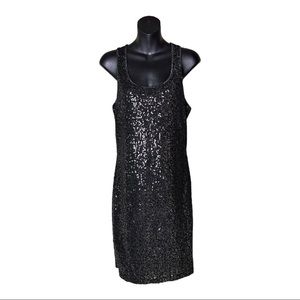 Romeo & Juliet Couture Contrasting Sparkle Tank Dress